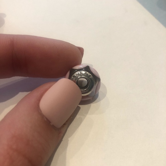 💕3/$70 Stepping Stones, PANDORA 925 Silver & Pink - Picture 3 of 6